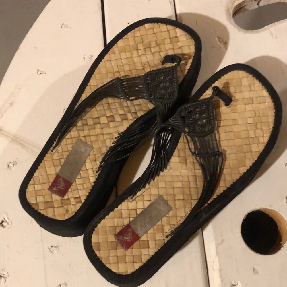 Roxy woven sandals 🖤